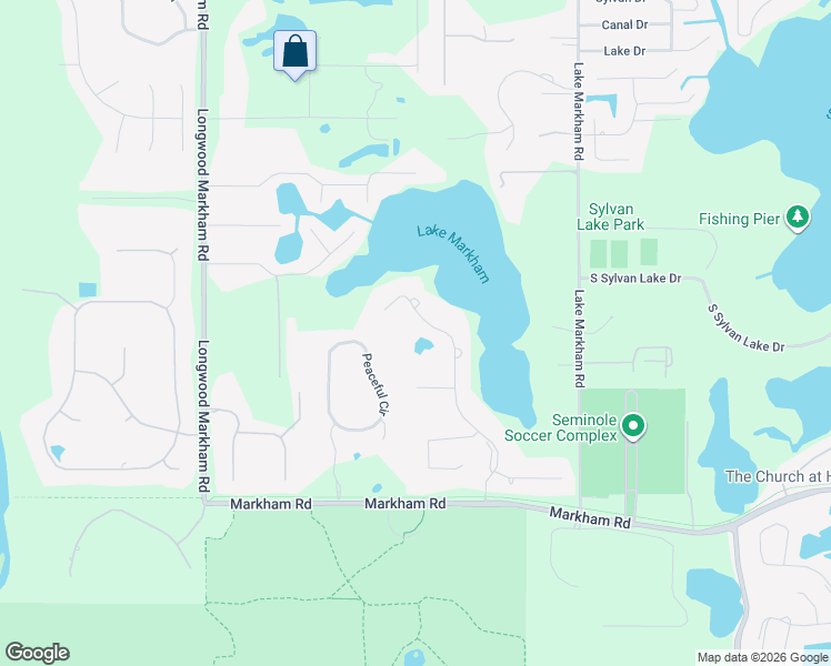 map of restaurants, bars, coffee shops, grocery stores, and more near 1900 Lake Markham Preserve Trail in Sanford