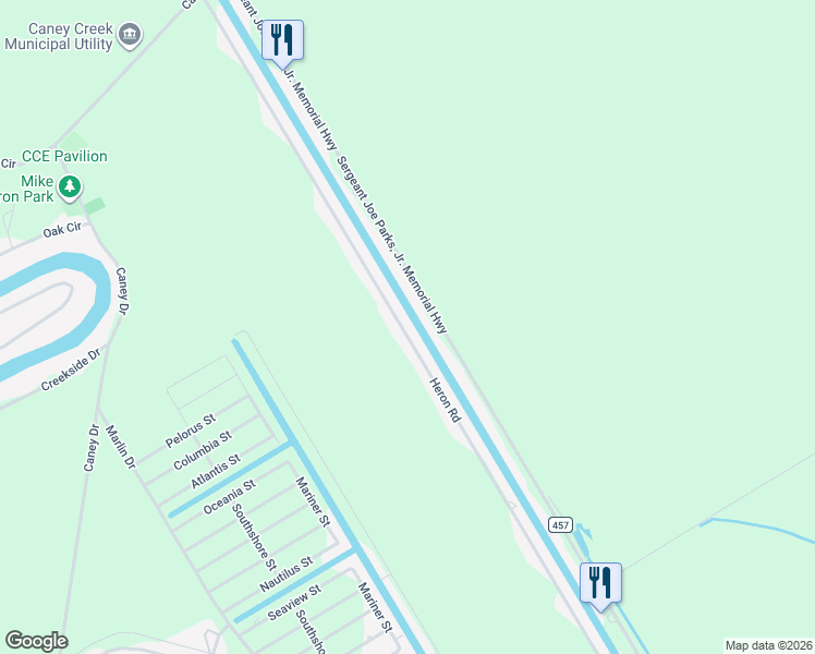 map of restaurants, bars, coffee shops, grocery stores, and more near 941 County Road 299 in Bay City