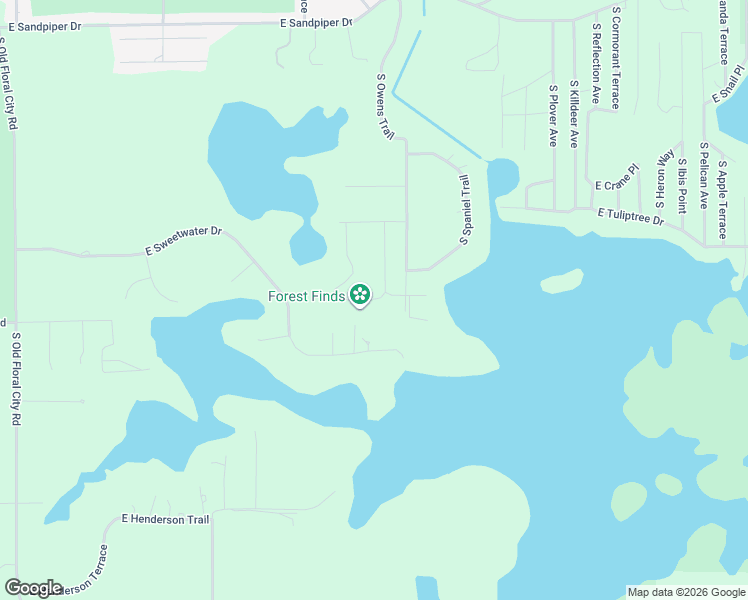 map of restaurants, bars, coffee shops, grocery stores, and more near 4130 South Kenvera Loop in Inverness