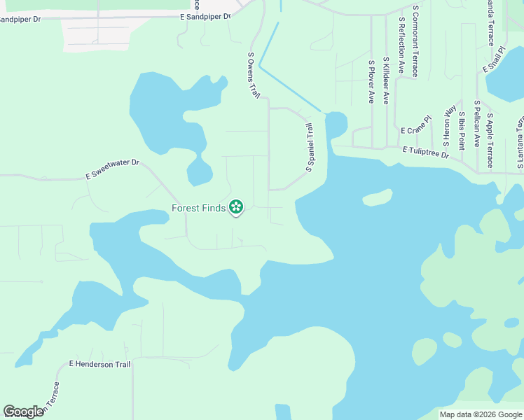 map of restaurants, bars, coffee shops, grocery stores, and more near 4130 South Kenvera Loop in Inverness