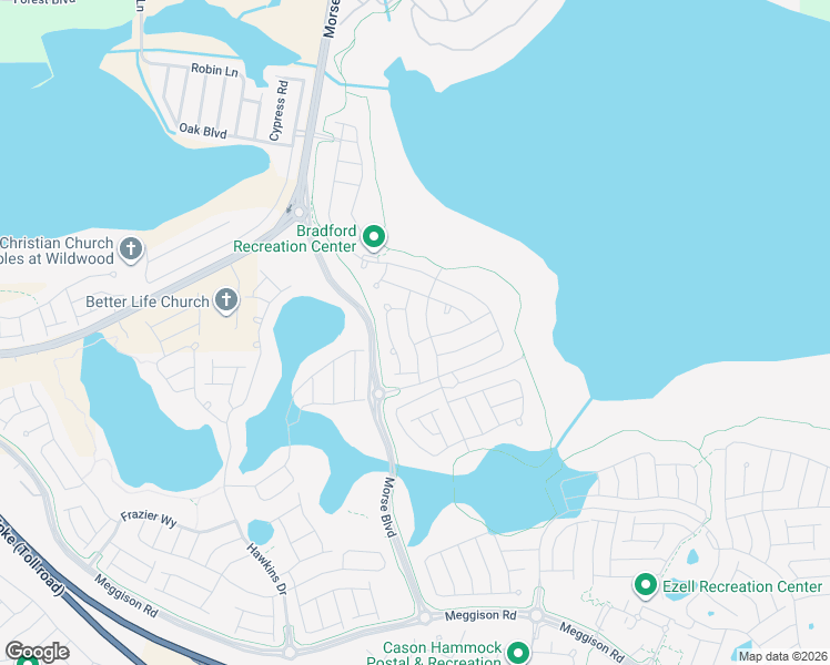 map of restaurants, bars, coffee shops, grocery stores, and more near 5444 Ware Way in The Villages