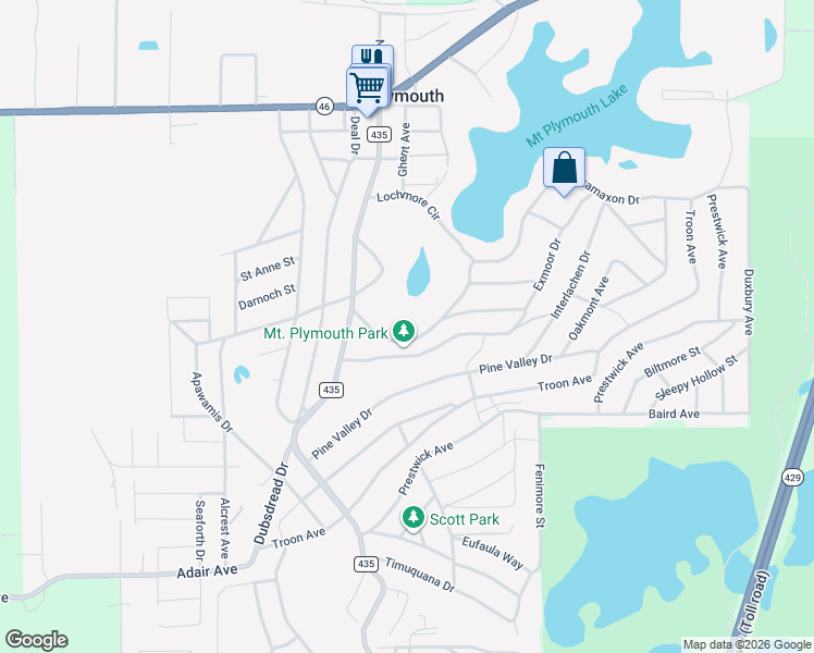 map of restaurants, bars, coffee shops, grocery stores, and more near 30910 Lochmore Circle in Sorrento
