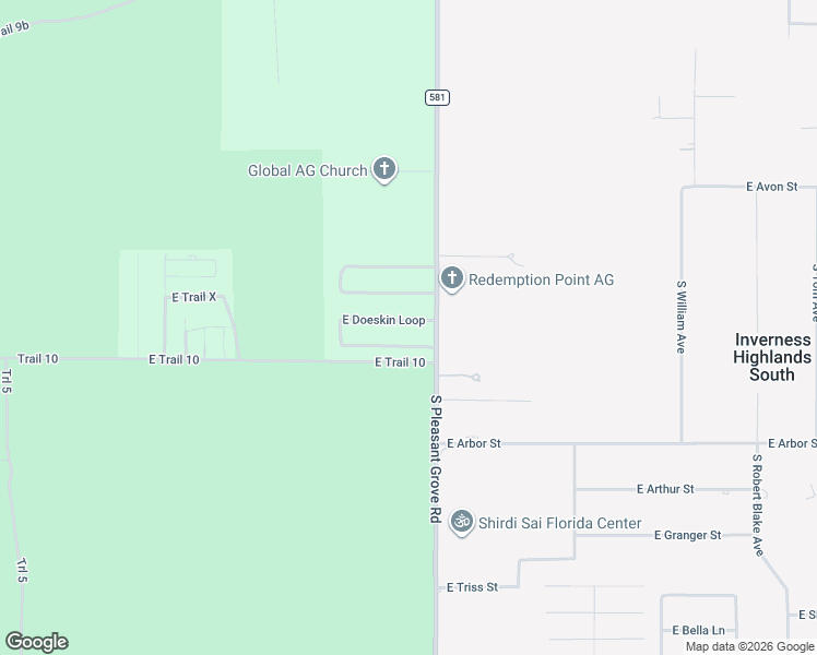 map of restaurants, bars, coffee shops, grocery stores, and more near 4636 East Doeskin Loop in Inverness