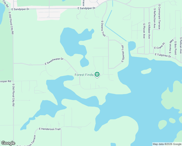 map of restaurants, bars, coffee shops, grocery stores, and more near 4190 South Kenvera Loop in Inverness