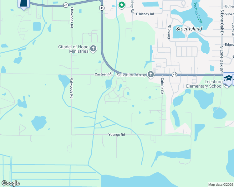 map of restaurants, bars, coffee shops, grocery stores, and more near 1007 Willow Drive in Leesburg