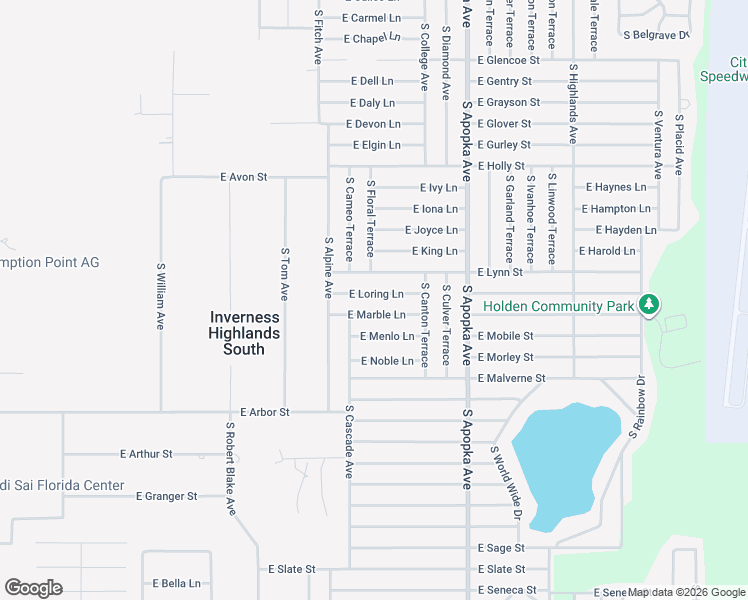 map of restaurants, bars, coffee shops, grocery stores, and more near 6094 East Lynn Street in Inverness