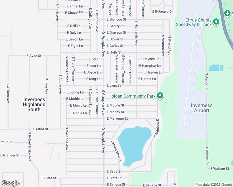 map of restaurants, bars, coffee shops, grocery stores, and more near 6374 East Lynn Street in Inverness