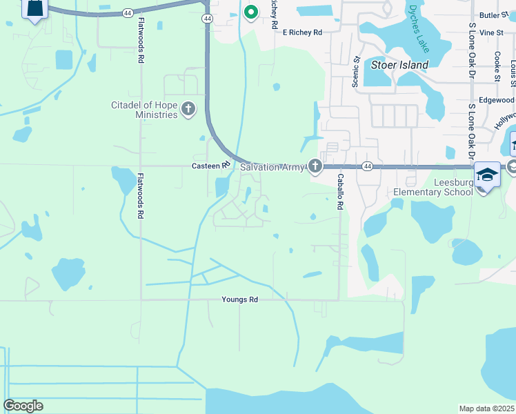 map of restaurants, bars, coffee shops, grocery stores, and more near 1028 Royal Oak Boulevard in Leesburg