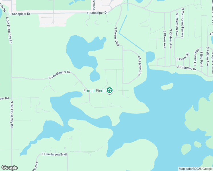 map of restaurants, bars, coffee shops, grocery stores, and more near 4210 South Kenvera Loop in Inverness