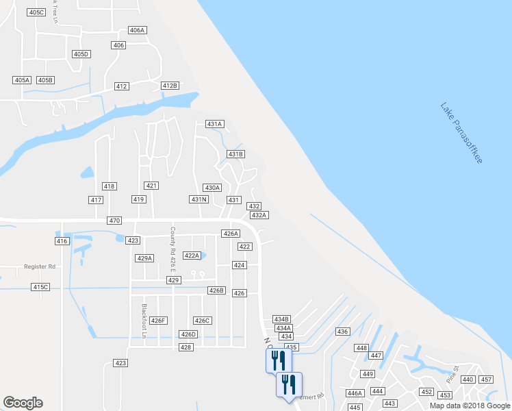 map of restaurants, bars, coffee shops, grocery stores, and more near 3125 County Road 432 in Lake Panasoffkee