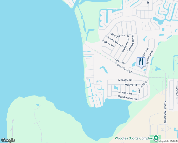 map of restaurants, bars, coffee shops, grocery stores, and more near 31053 Scrub Lane in Tavares