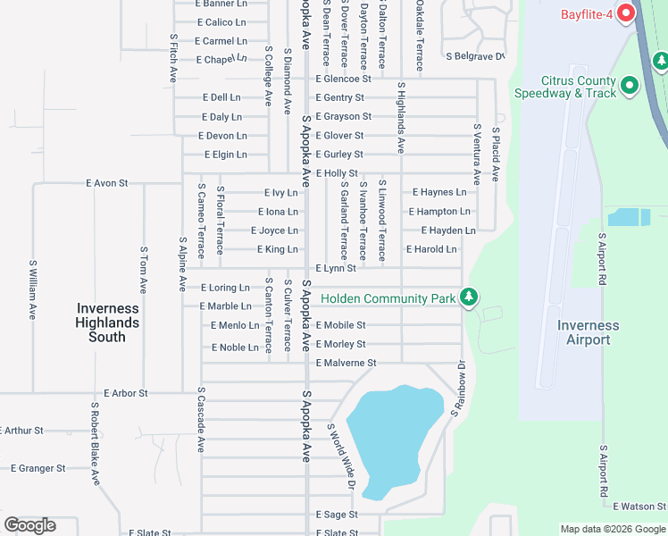 map of restaurants, bars, coffee shops, grocery stores, and more near 6374 East Lynn Street in Inverness