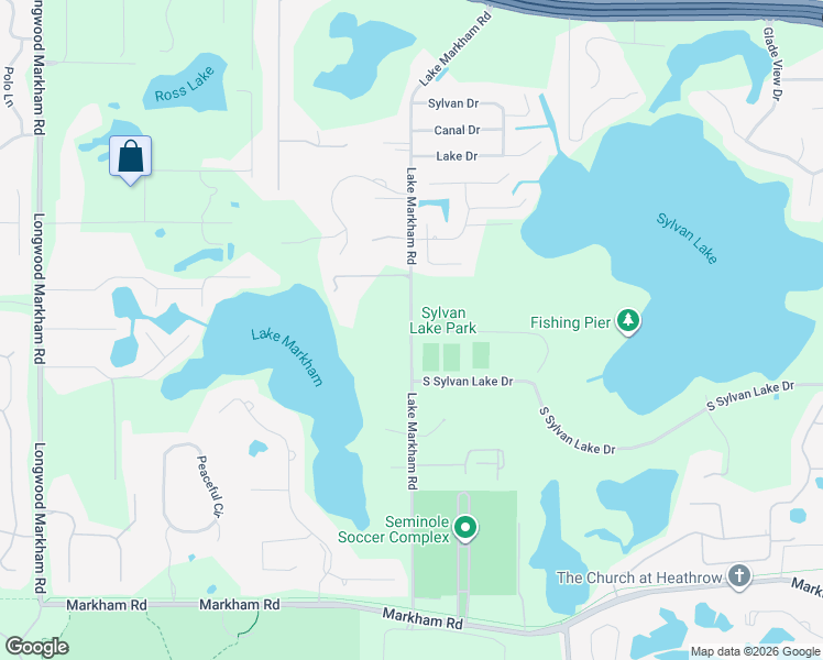 map of restaurants, bars, coffee shops, grocery stores, and more near 1440 Lake Markham Rd in Sanford