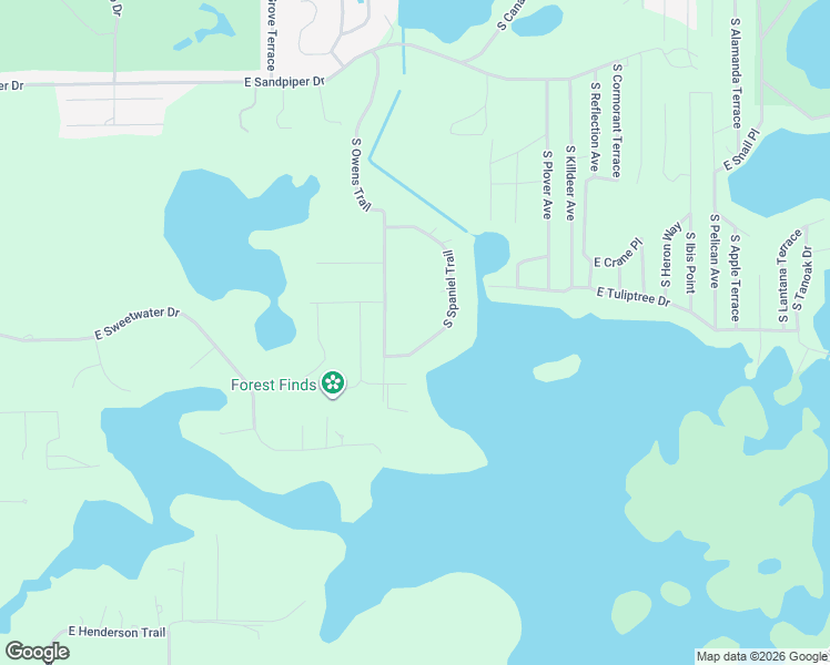 map of restaurants, bars, coffee shops, grocery stores, and more near 4151 South Spaniel Trail in Inverness