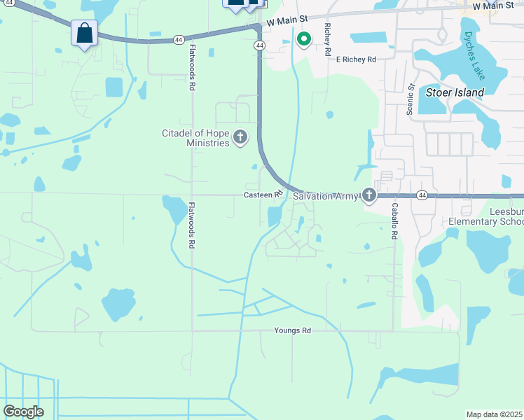 map of restaurants, bars, coffee shops, grocery stores, and more near 3013 Walnut Court in Leesburg