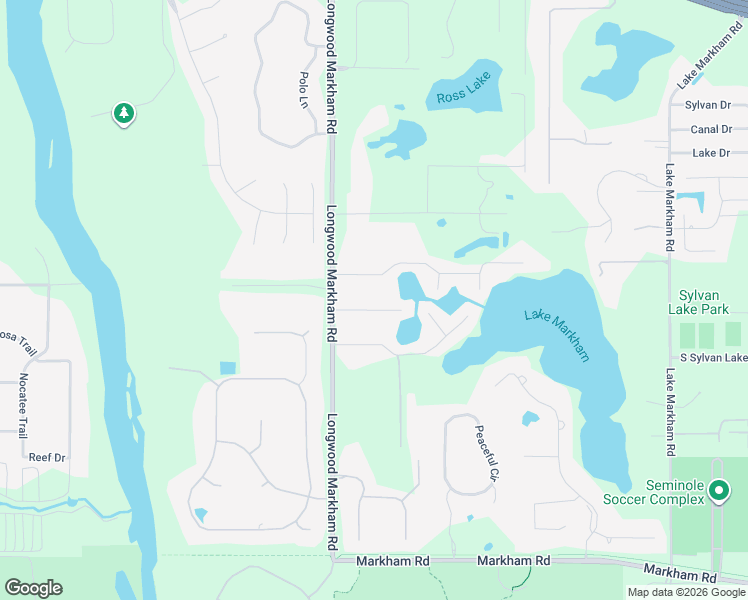 map of restaurants, bars, coffee shops, grocery stores, and more near 8211 Via Bonita Street in Sanford