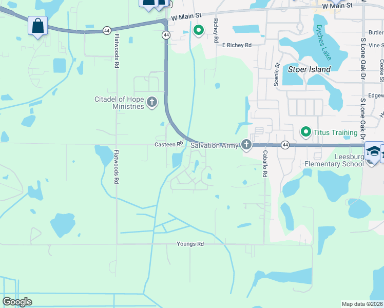 map of restaurants, bars, coffee shops, grocery stores, and more near 2961 Walnut Court in Leesburg