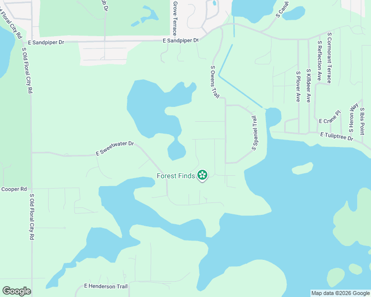 map of restaurants, bars, coffee shops, grocery stores, and more near 9206 East Raymar Lane in Inverness