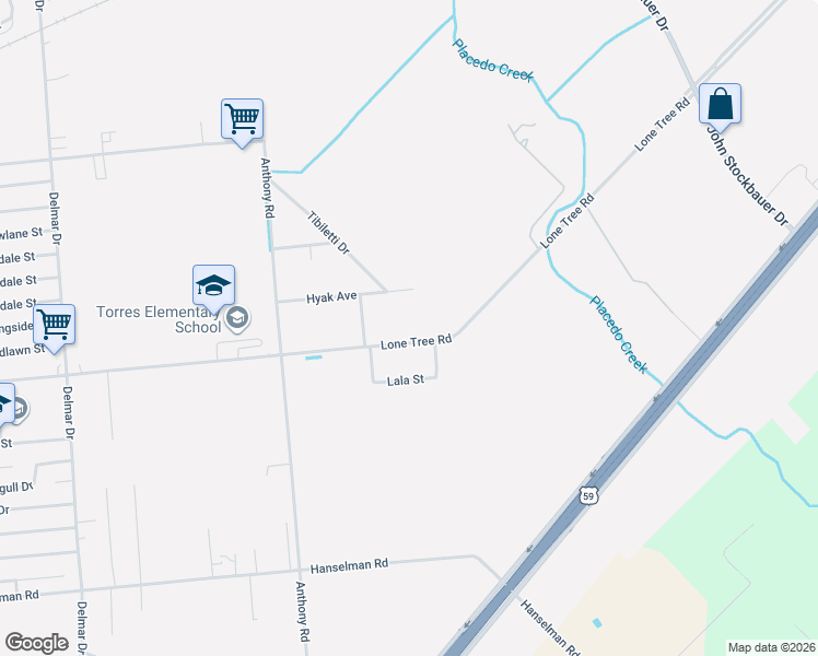map of restaurants, bars, coffee shops, grocery stores, and more near 4904 Lone Tree Road in Victoria