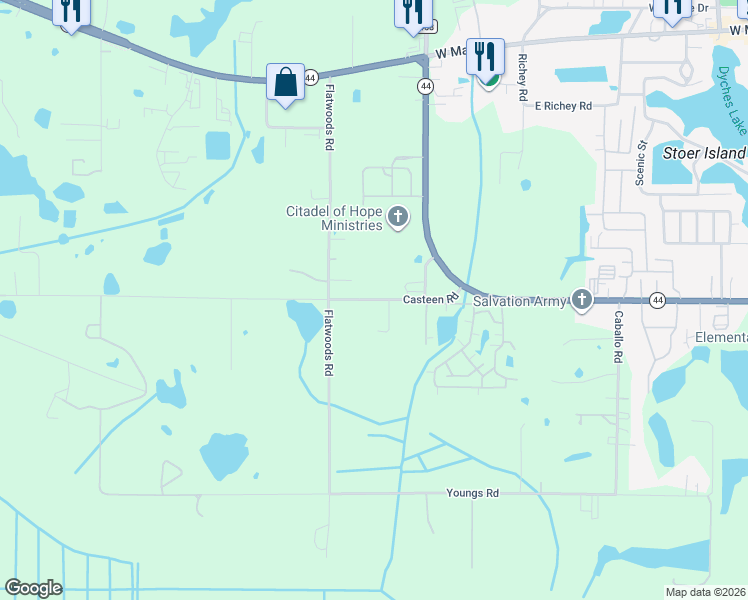 map of restaurants, bars, coffee shops, grocery stores, and more near 3203 Casteen Road in Leesburg