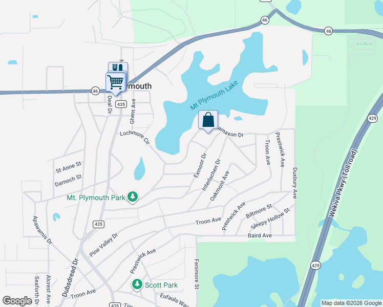map of restaurants, bars, coffee shops, grocery stores, and more near 25914 Sackamaxon Drive in Sorrento