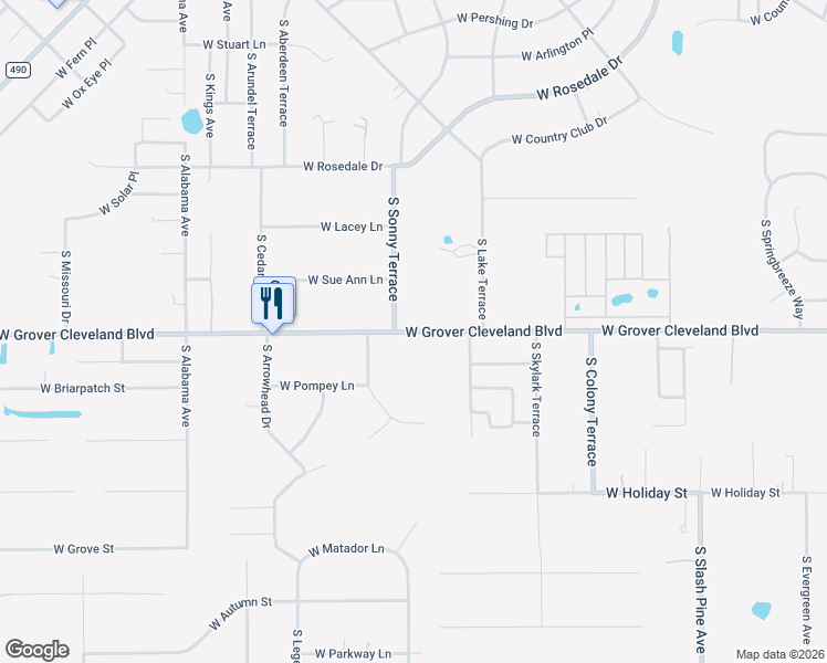 map of restaurants, bars, coffee shops, grocery stores, and more near 3941 South Sonny Terrace in Homosassa