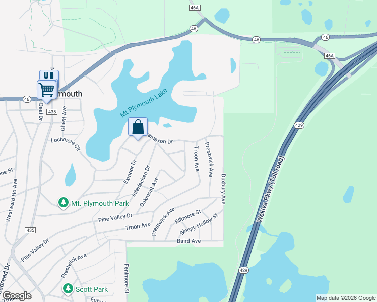 map of restaurants, bars, coffee shops, grocery stores, and more near 31224 Shinnecock Hills Avenue in Sorrento