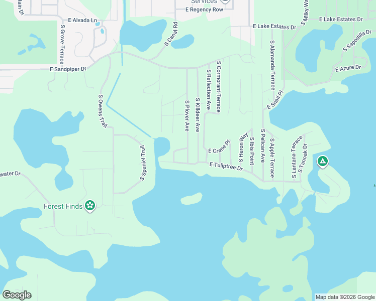 map of restaurants, bars, coffee shops, grocery stores, and more near 3987 South Plover Avenue in Inverness