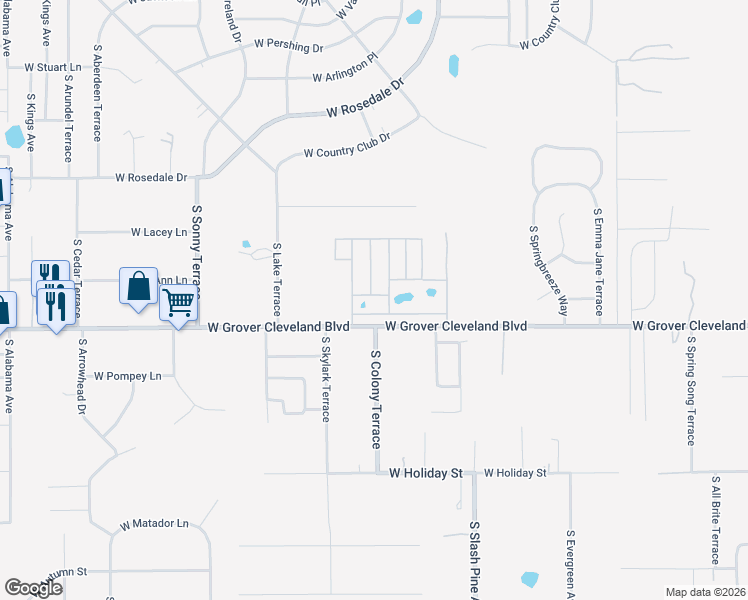 map of restaurants, bars, coffee shops, grocery stores, and more near 6630 West Seagull Lane in Homosassa