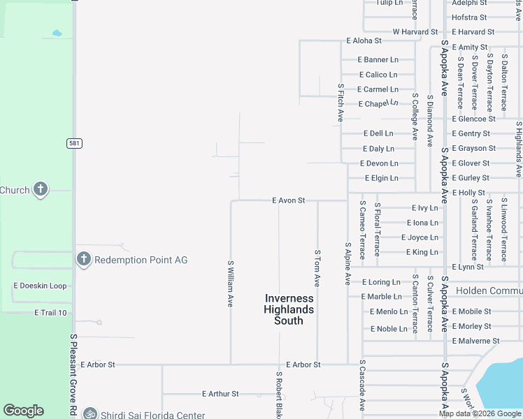 map of restaurants, bars, coffee shops, grocery stores, and more near 3964 South Big Al Point in Inverness
