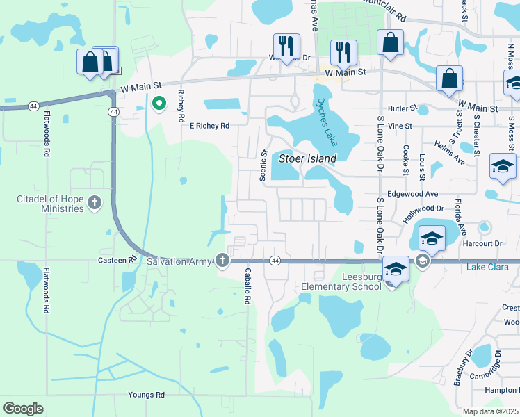 map of restaurants, bars, coffee shops, grocery stores, and more near 2604 Carpenter Place in Leesburg
