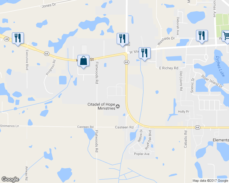 map of restaurants, bars, coffee shops, grocery stores, and more near 3420 Southwinds Cove Way in Leesburg