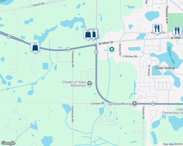 map of restaurants, bars, coffee shops, grocery stores, and more near 507 Great Winds Drive in Leesburg