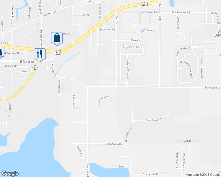 map of restaurants, bars, coffee shops, grocery stores, and more near 6448 Glenn Meadow Lane in Leesburg