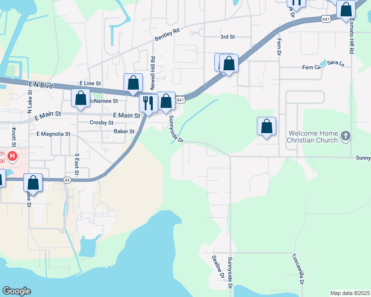 map of restaurants, bars, coffee shops, grocery stores, and more near 511 Paulling Drive in Leesburg