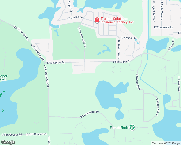 map of restaurants, bars, coffee shops, grocery stores, and more near 8812 E Rosemont St in Inverness