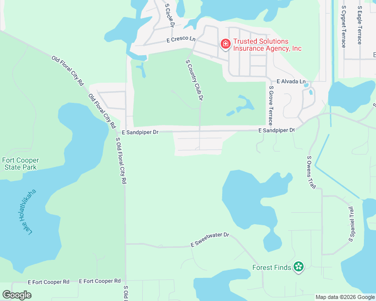 map of restaurants, bars, coffee shops, grocery stores, and more near 8716 East Rosemont Court in Inverness
