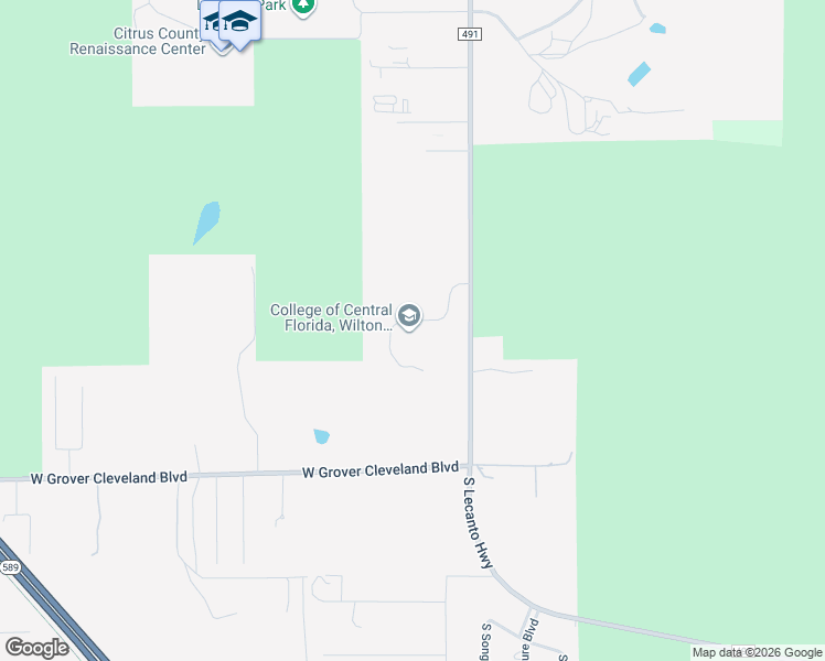 map of restaurants, bars, coffee shops, grocery stores, and more near 3800 South Lecanto Highway in Lecanto