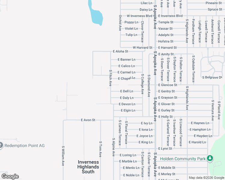 map of restaurants, bars, coffee shops, grocery stores, and more near 3655 South Fitch Avenue in Inverness