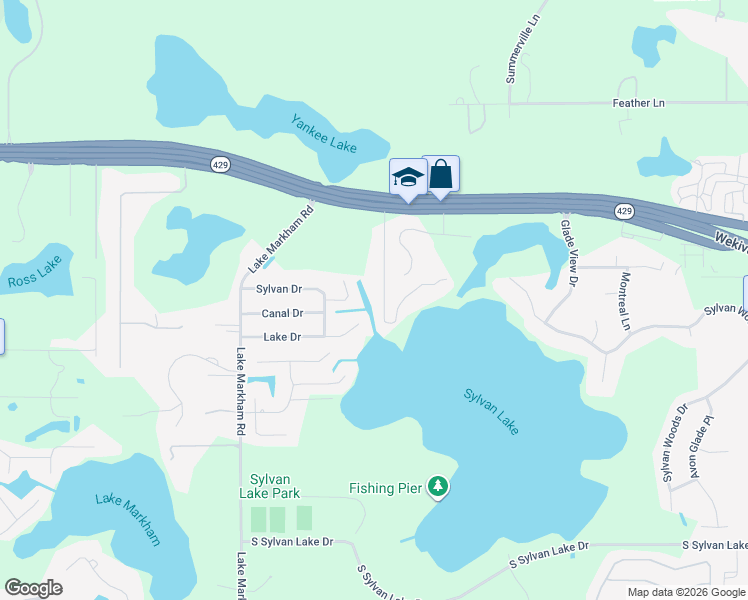 map of restaurants, bars, coffee shops, grocery stores, and more near 248 Maureen Drive in Sanford