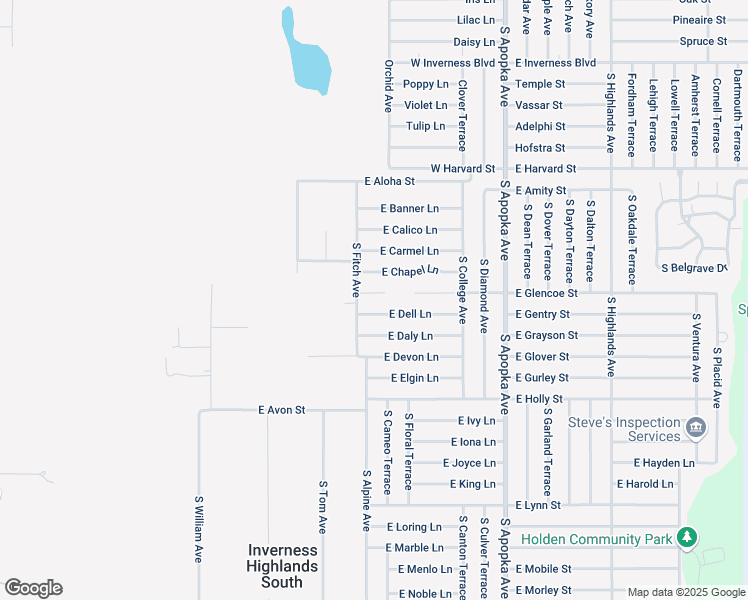 map of restaurants, bars, coffee shops, grocery stores, and more near 3655 South Fitch Avenue in Inverness