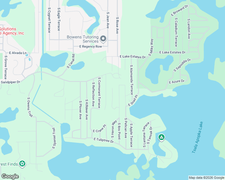 map of restaurants, bars, coffee shops, grocery stores, and more near 3616 South Heron Point in Inverness