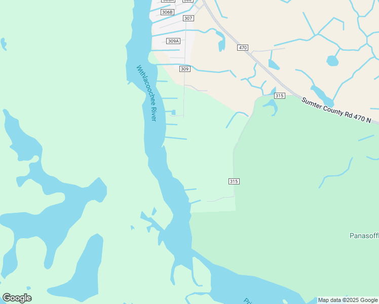 map of restaurants, bars, coffee shops, grocery stores, and more near 3646 County Road 315 in Lake Panasoffkee