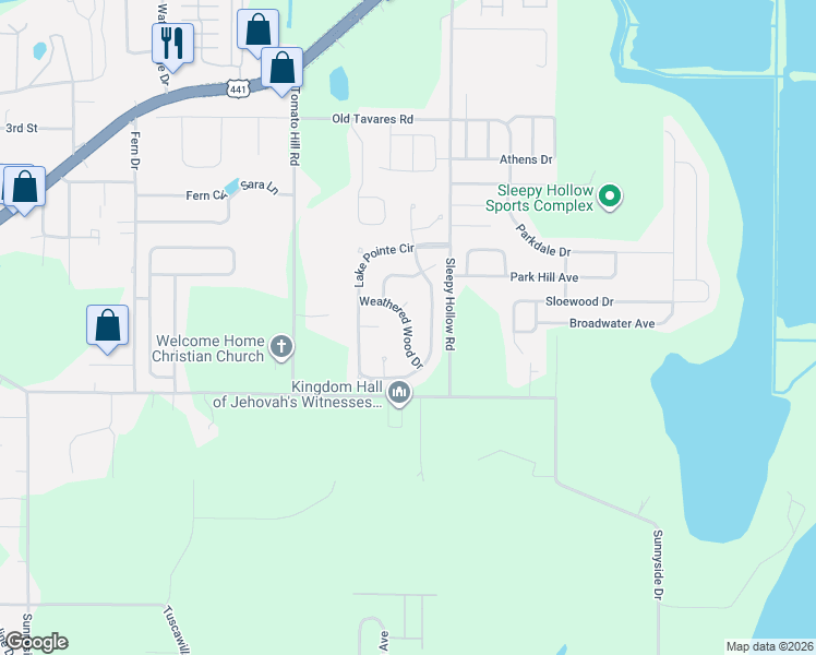 map of restaurants, bars, coffee shops, grocery stores, and more near 2306 Weathered Wood Drive in Leesburg