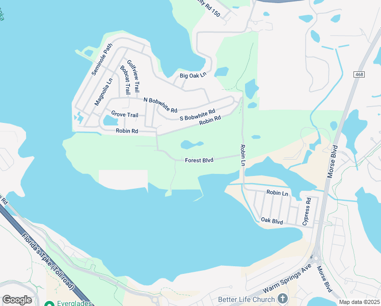 map of restaurants, bars, coffee shops, grocery stores, and more near 108 Woody Court in Wildwood