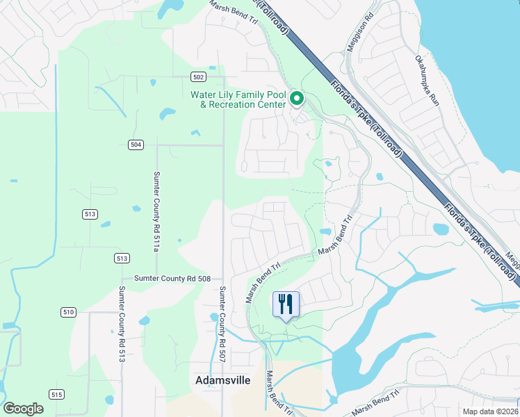 map of restaurants, bars, coffee shops, grocery stores, and more near Gustavsen Road in Wildwood