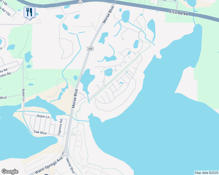 map of restaurants, bars, coffee shops, grocery stores, and more near Greg Terrace in Wildwood
