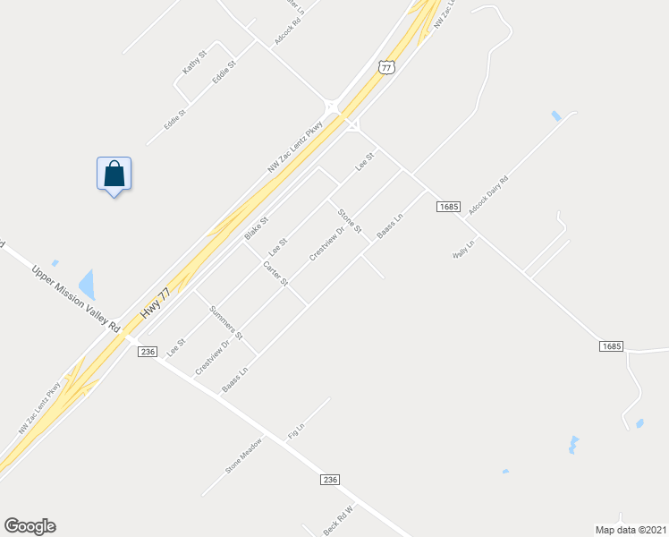 map of restaurants, bars, coffee shops, grocery stores, and more near 356 Baass Lane in Victoria