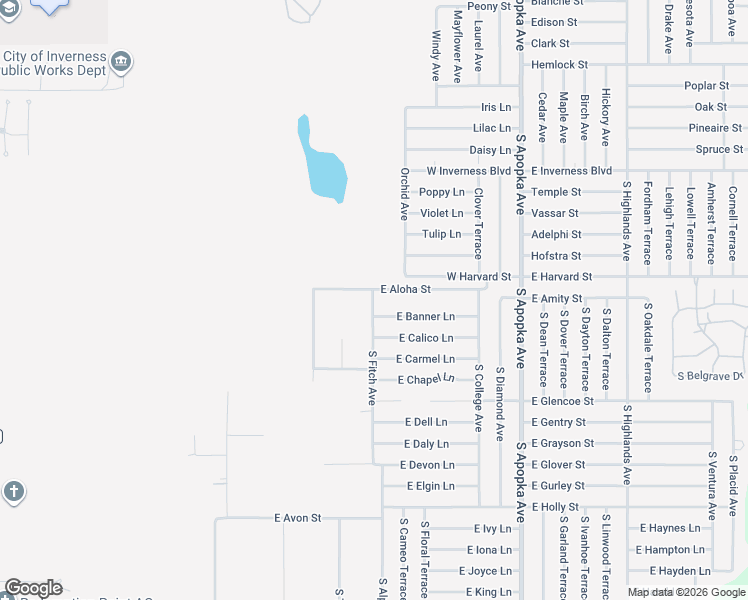 map of restaurants, bars, coffee shops, grocery stores, and more near 3329 South Fitch Avenue in Inverness