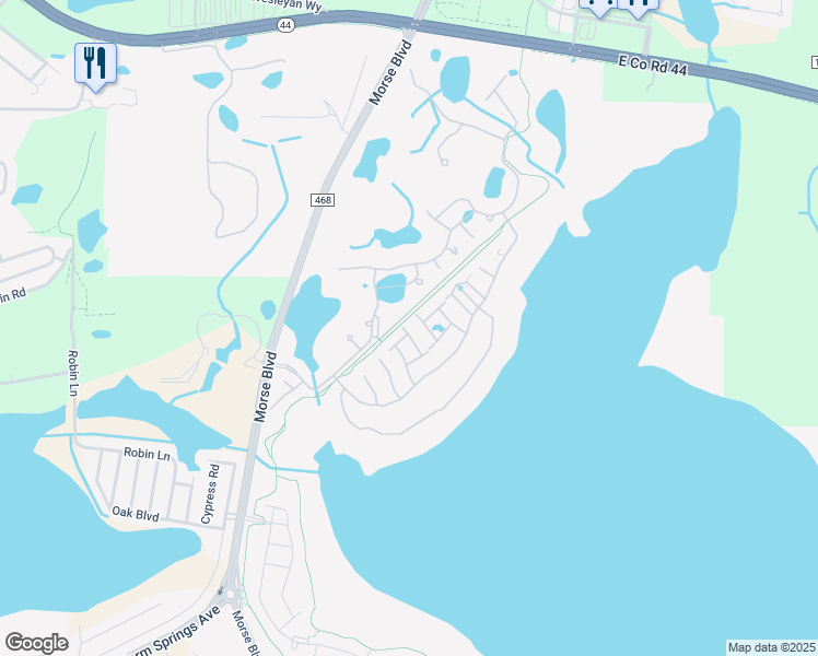 map of restaurants, bars, coffee shops, grocery stores, and more near Greg Terrace in Wildwood